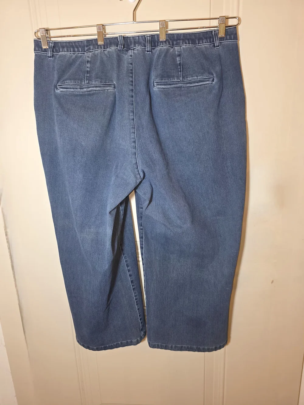 Plus Size Stretch Wide leg Denim Trouser Jeans 26WP‎ Effortless Chic.
